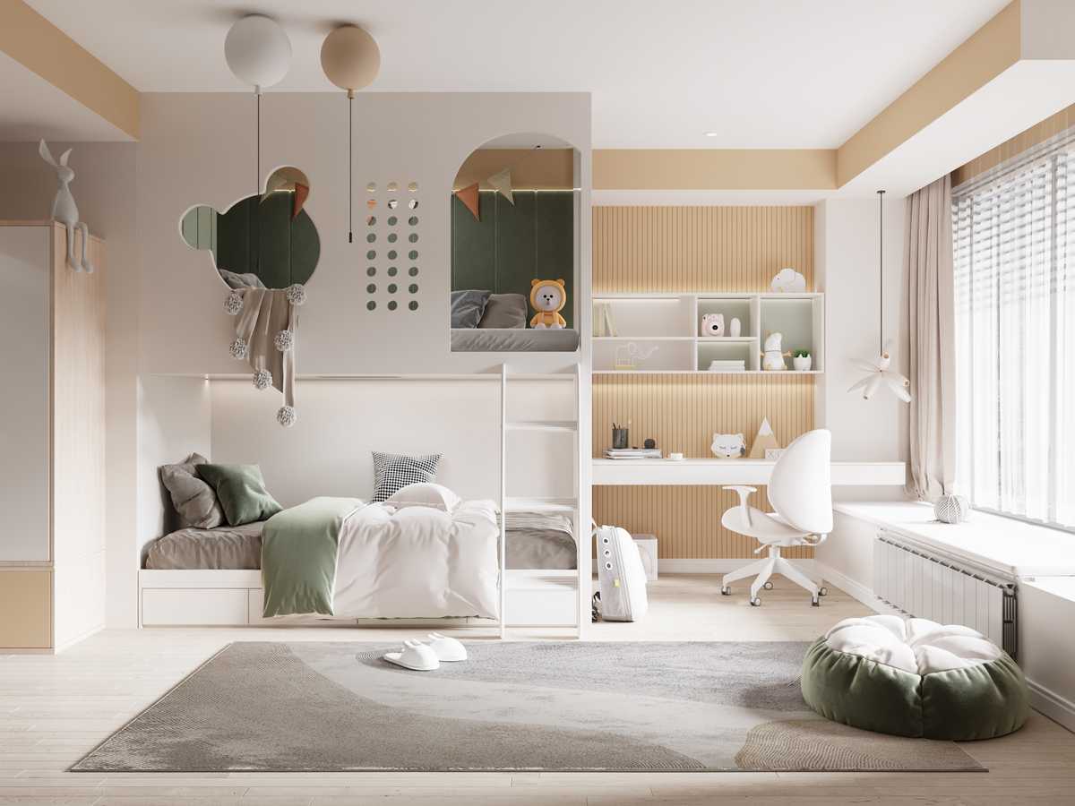 Neutral kids' bedroom