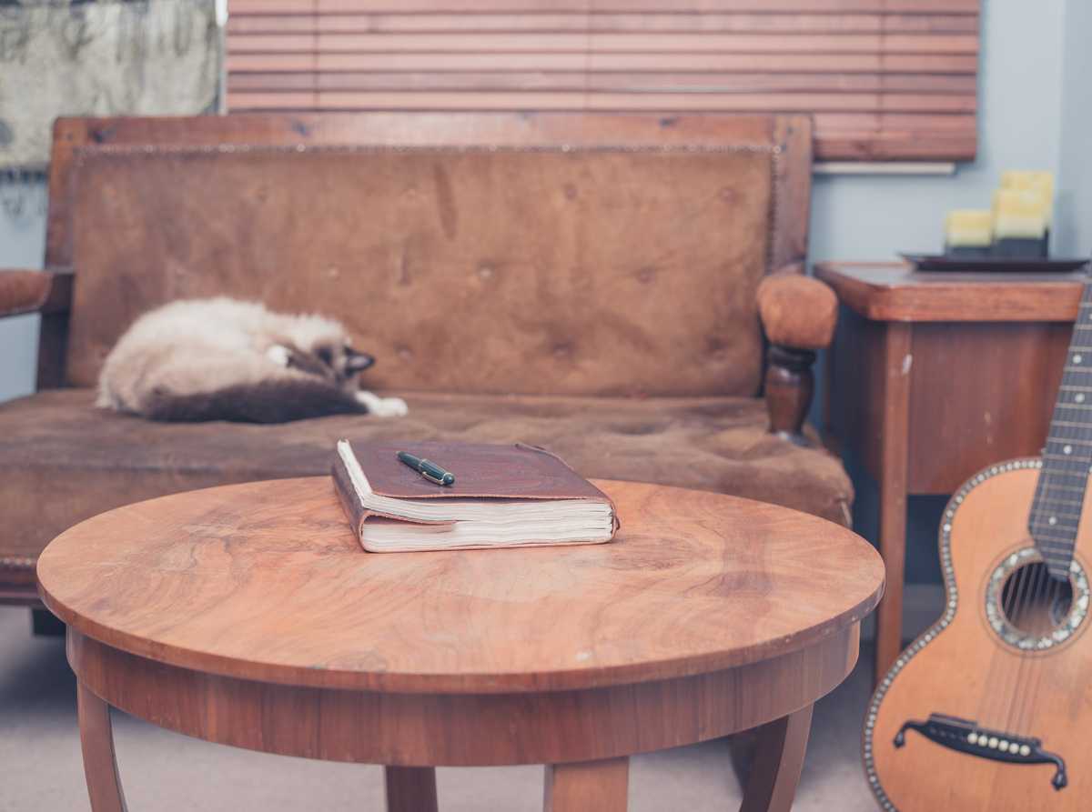 Round Wooden Coffee Table